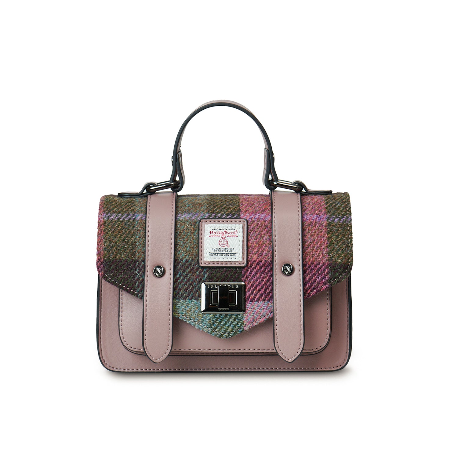 The Mini Satchel - Pink&Green Tartan