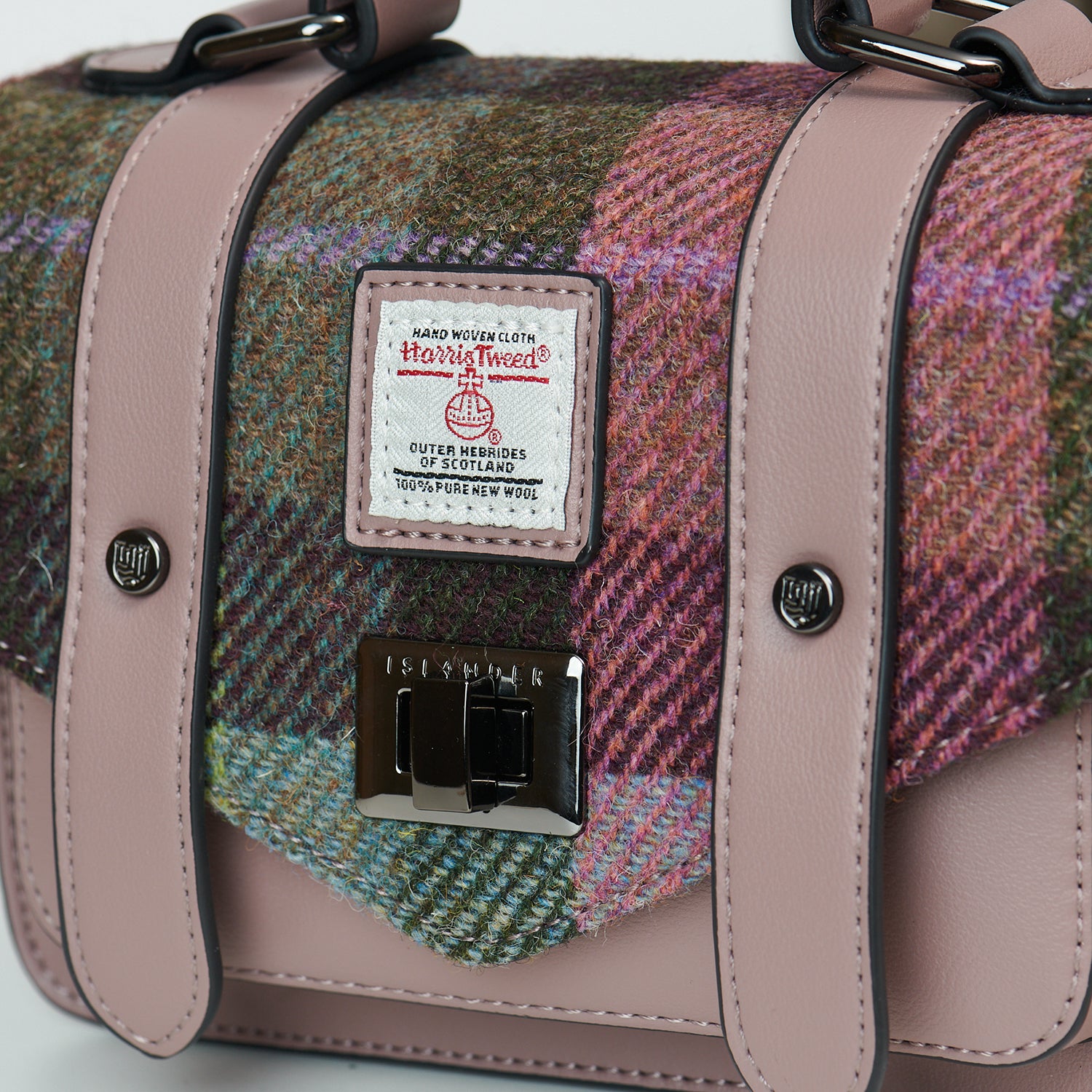The Mini Satchel - Pink&Green Tartan