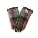 Ladies Harris Tweed® Gloves - Pink and Green Tartan