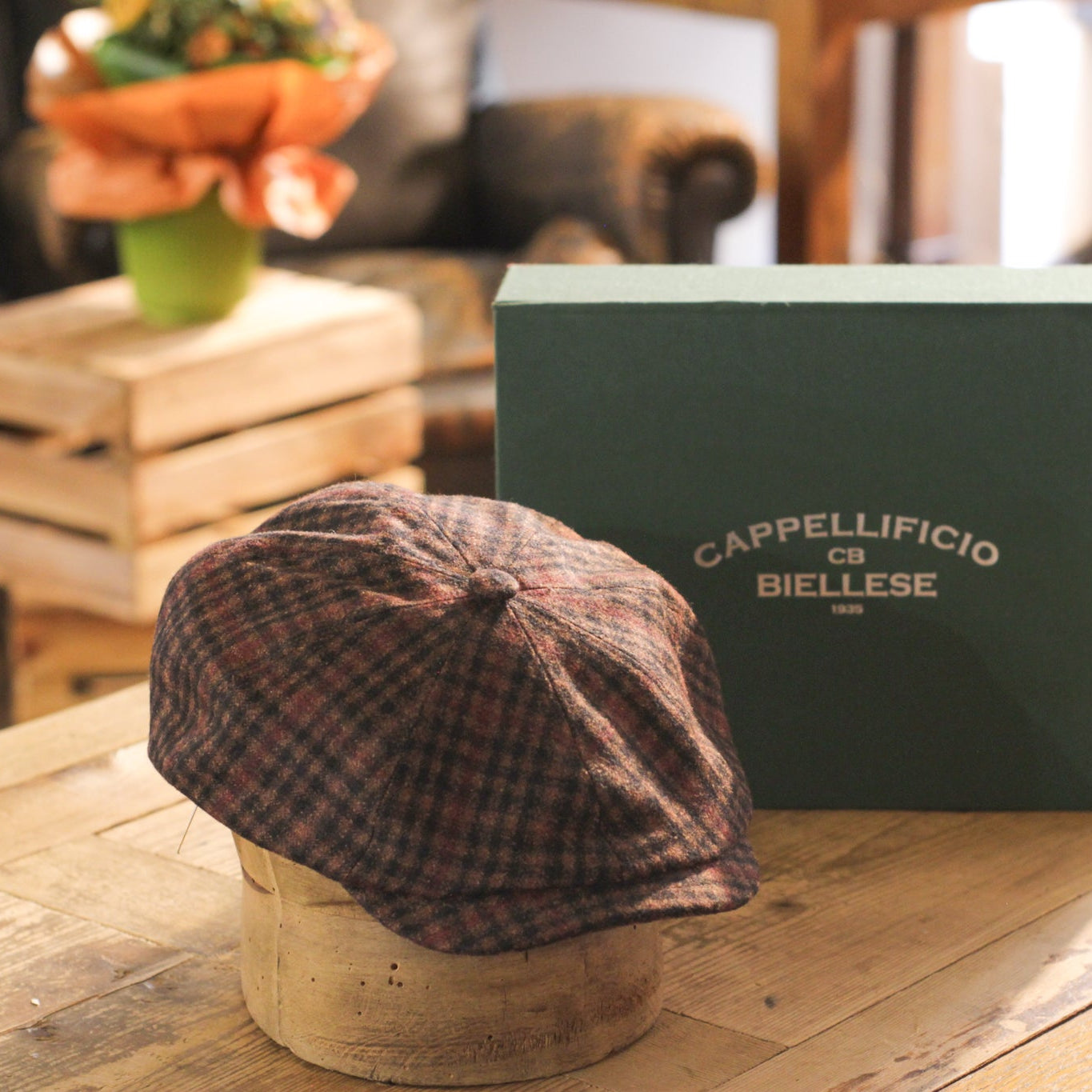BAKER BOY - Brown Check Tallia Di Delfino