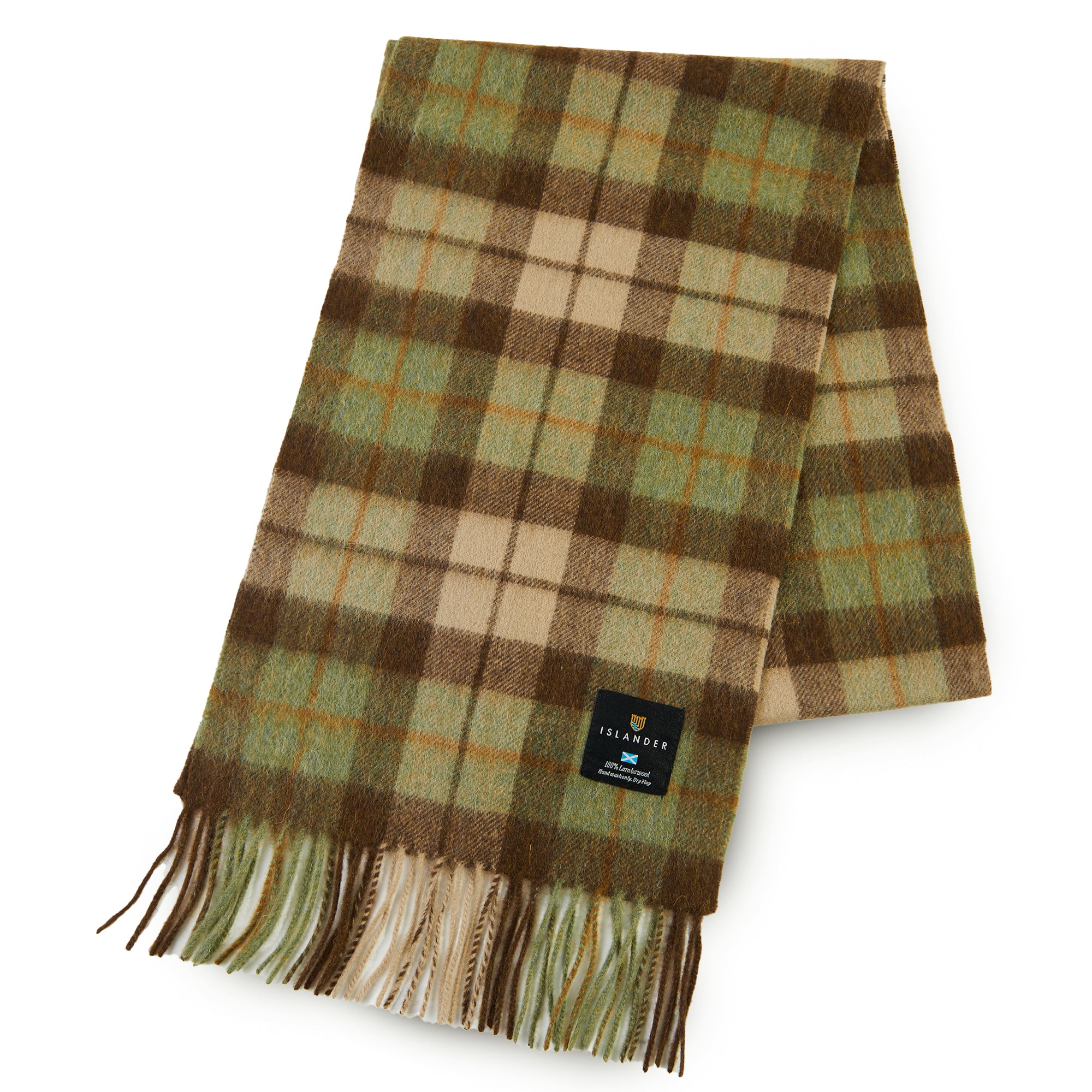 Lambswool Scarf - Chestnut Tartan