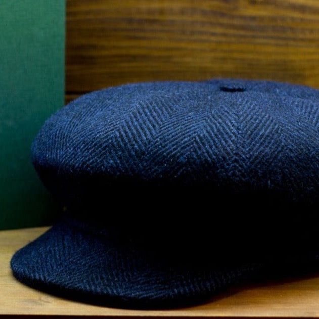 Cougan- Herringbone Blue Navy