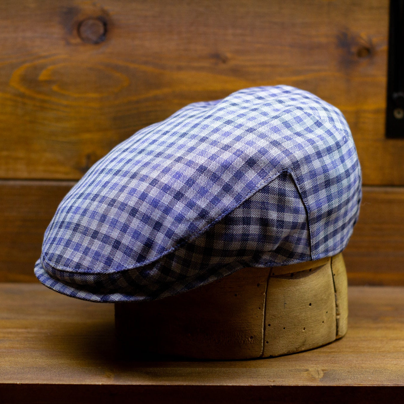 County Cap - VBC Microcheck Navy