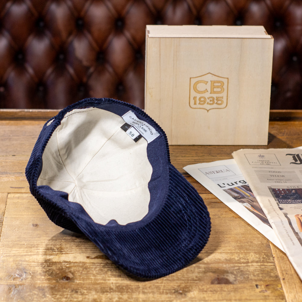 Baseball Cap - Blue Zaffiro Corduroy