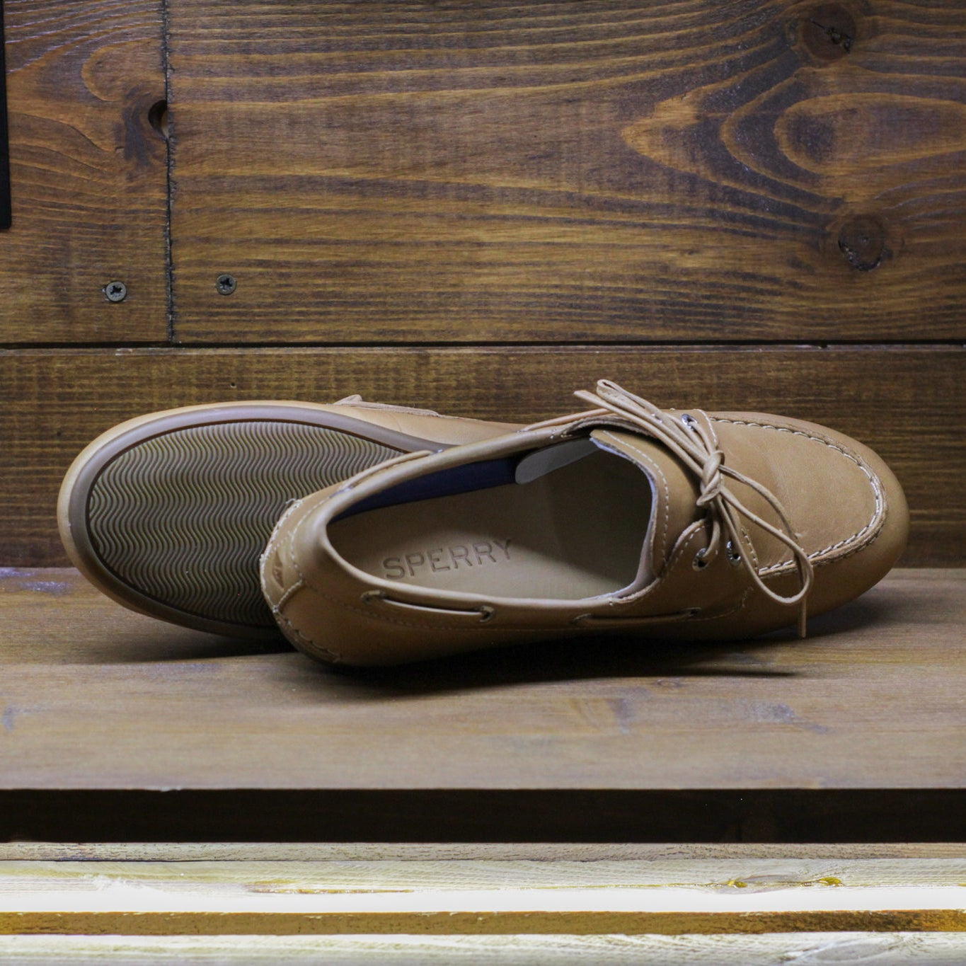 Slim Boat Shoes - Sahara Leather Smooth