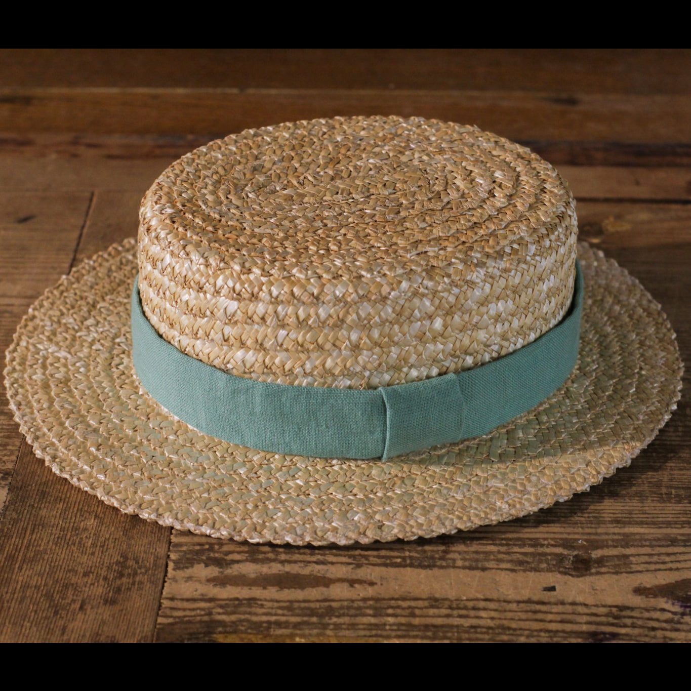 BOATER HAT - Apple Linen