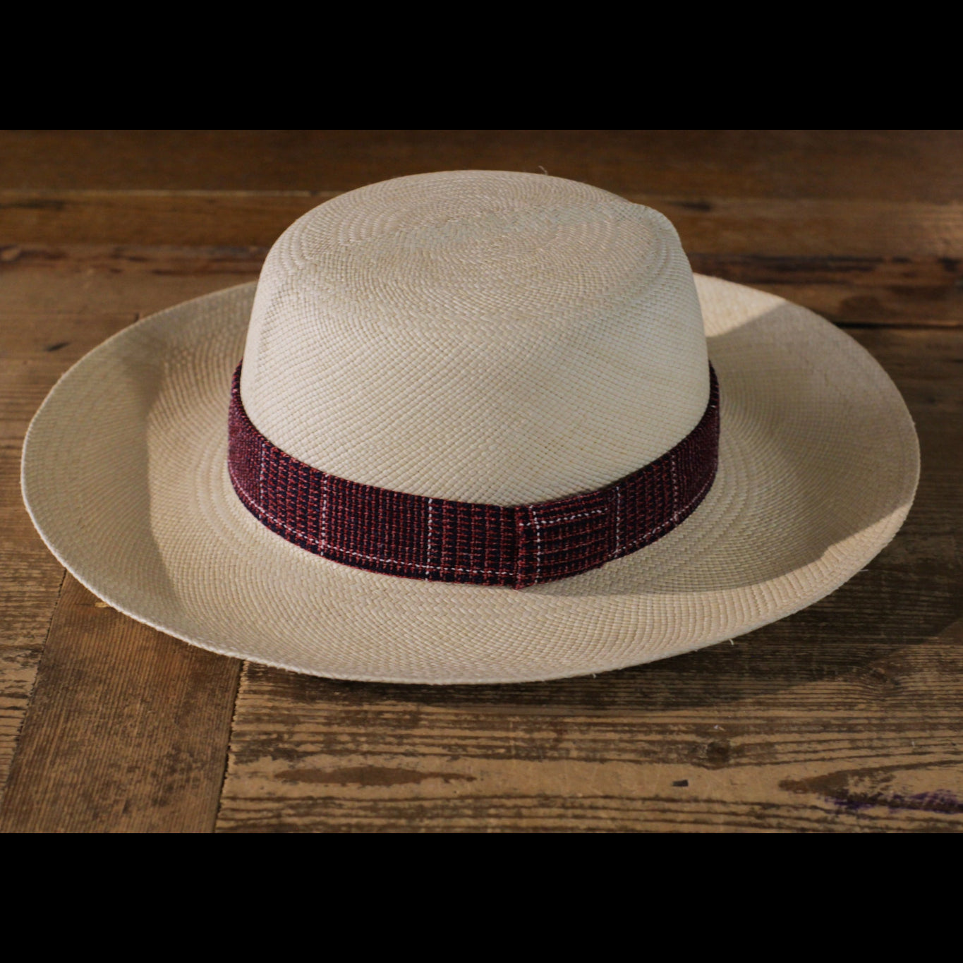 GENUINE SAFARI PANAMA - Red&Blue Checkered