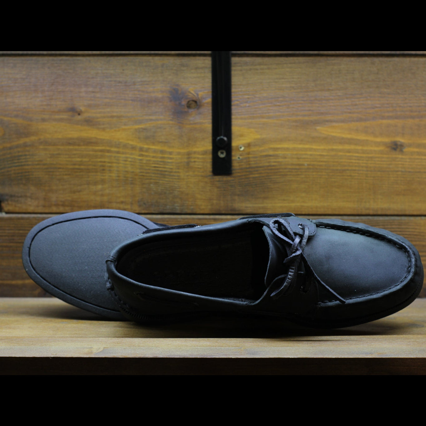 Sperry Boat Shoes AO 2 EYE - Black Leather Smooth