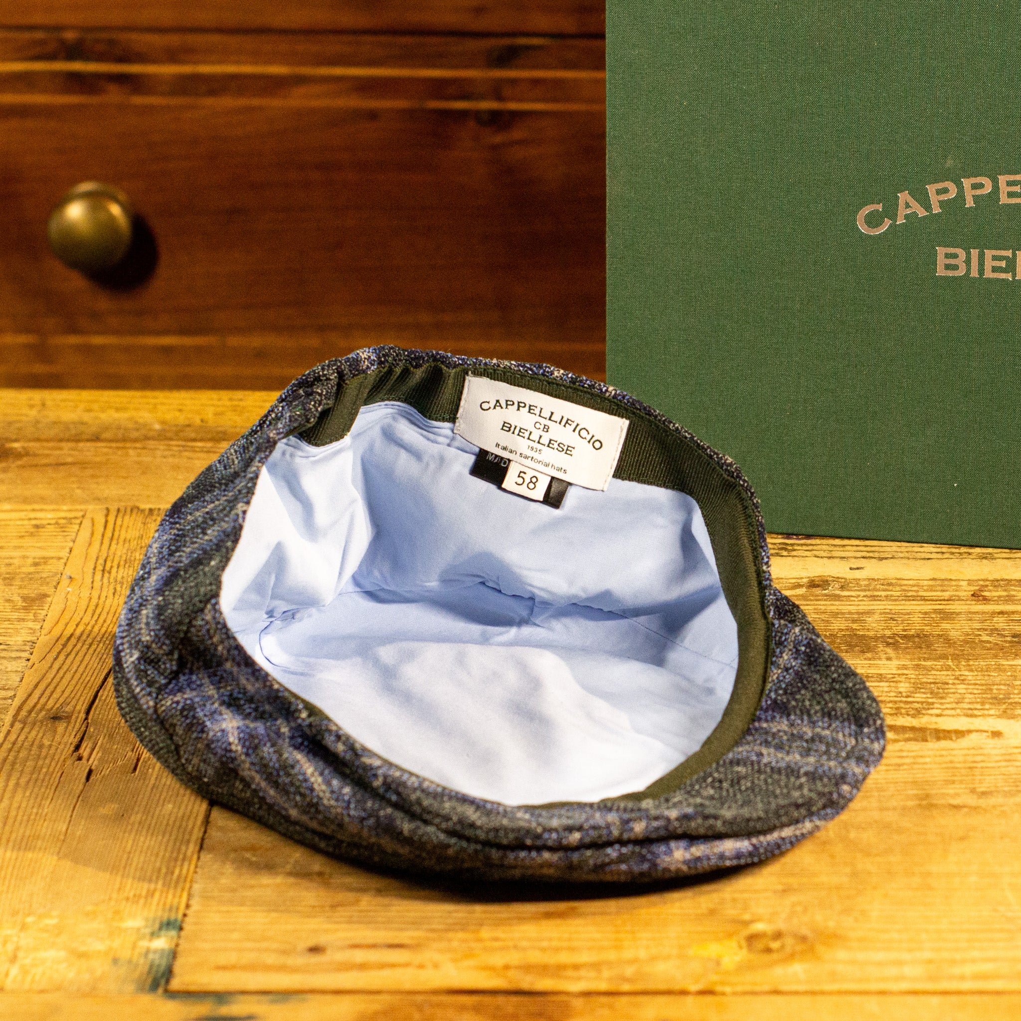County Cap - Check Green