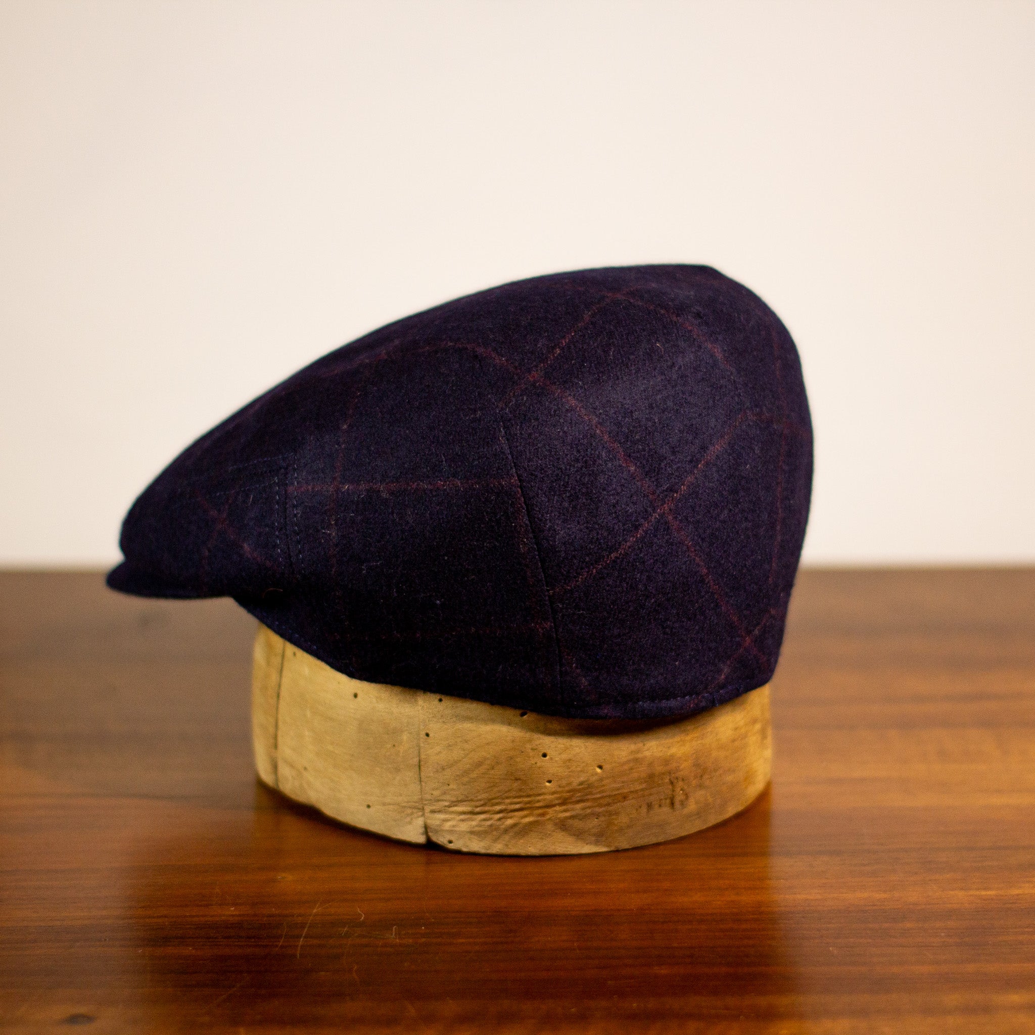 County Cap - Classic Check Blu Navy AW25