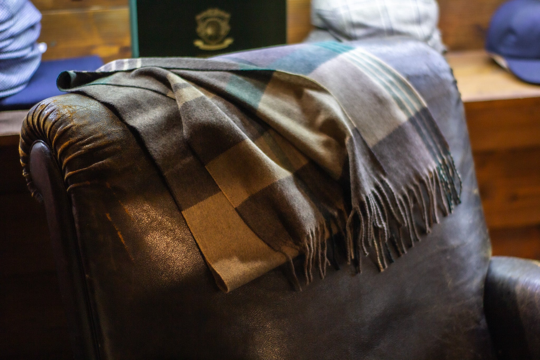 Cashmere Scarf CB1935 - Multicolored with Beige