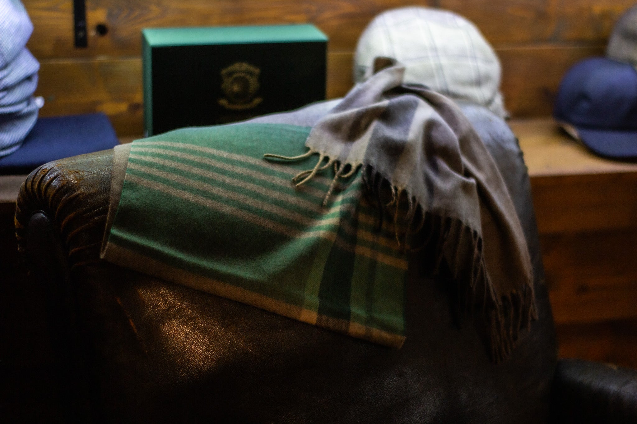 Cashmere Scarf CB1935 - Multicolored with Beige