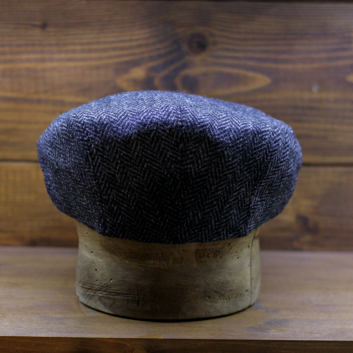 County Cap PR - Charcoal Herringbone