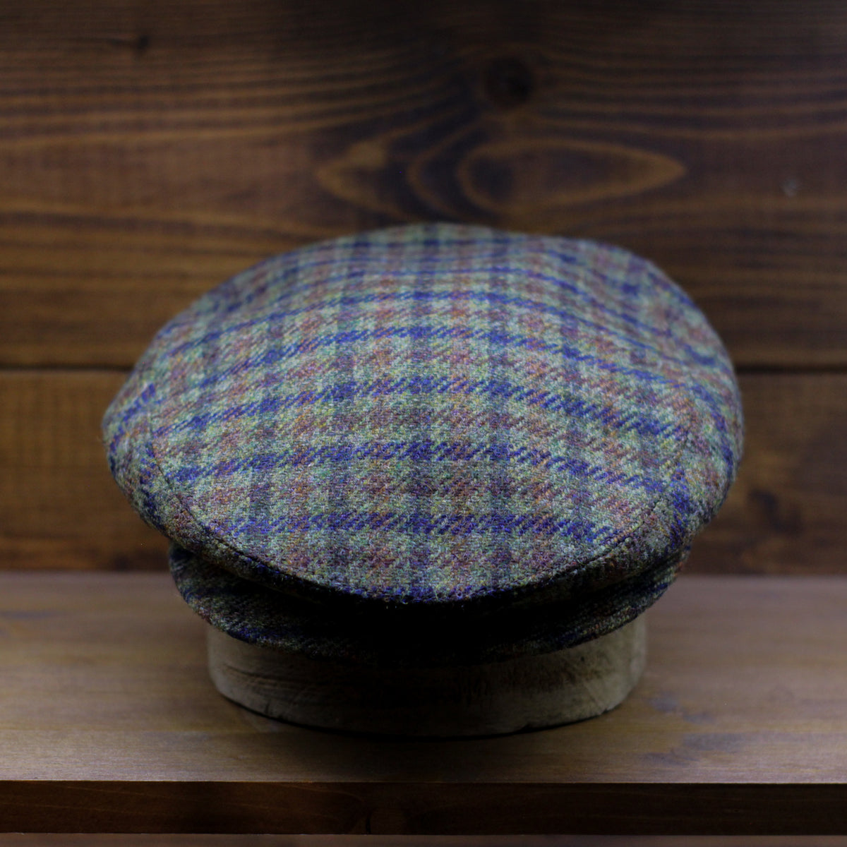 County Cap PR - Check Green & blue