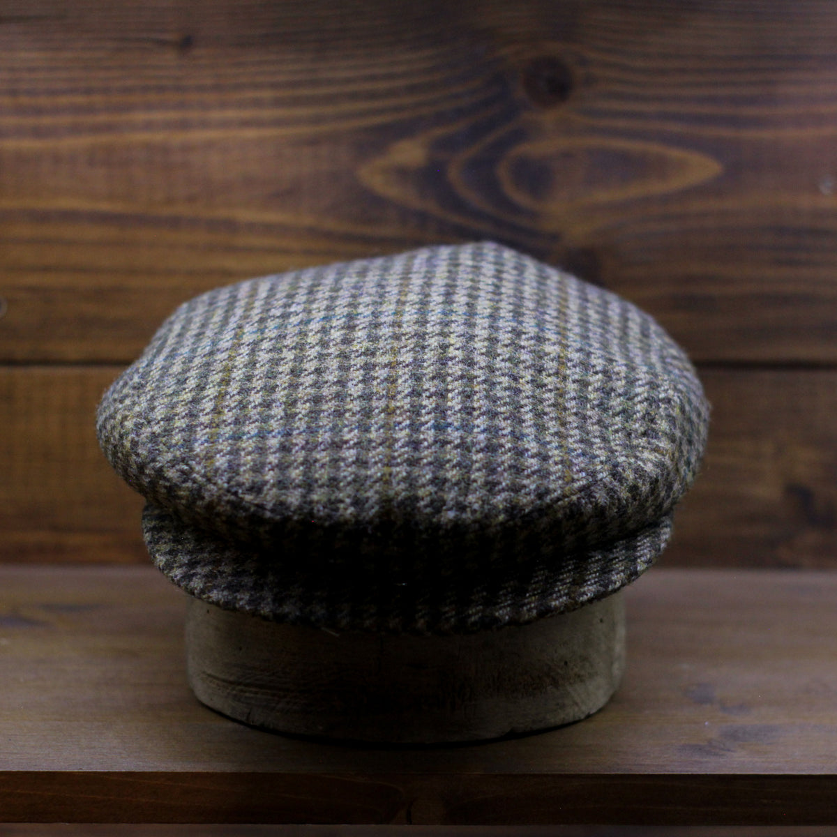 County Cap PR - Pied de poule shades of Brown