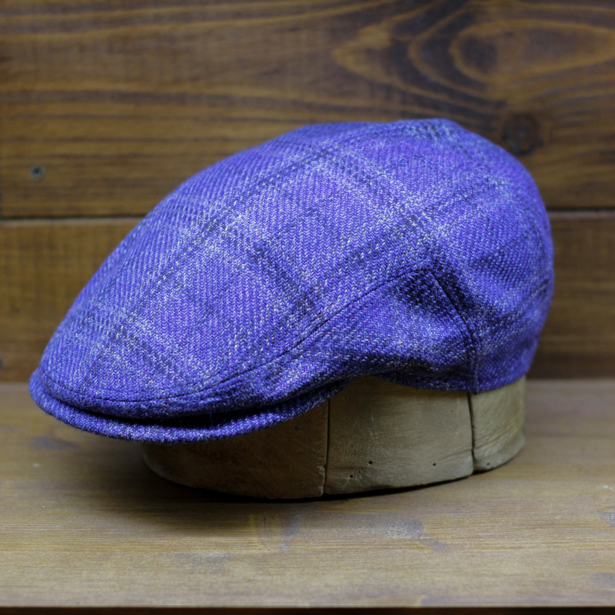 County Cap - Check Light Blue