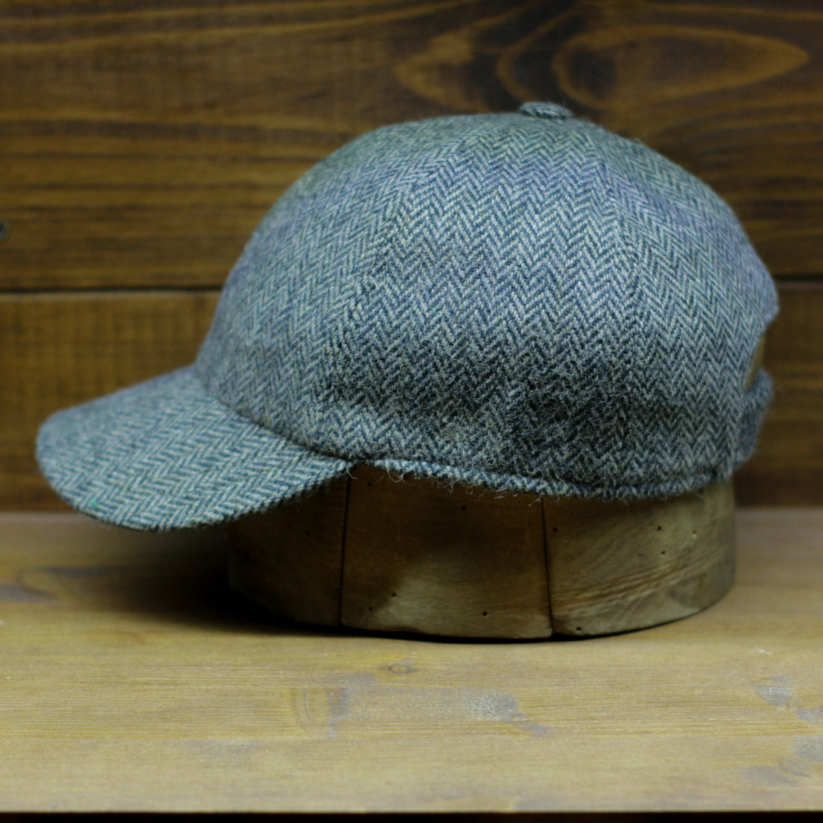 Baseball Cap - BlueGreen Herringbone