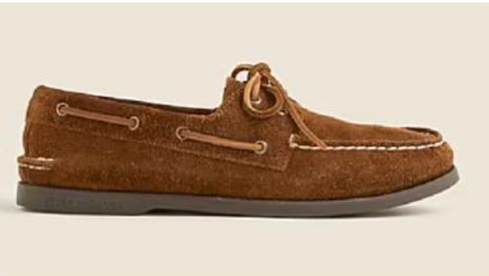 Sperry Boat Shoes J.CREW - Cloud Tan Leather Suede