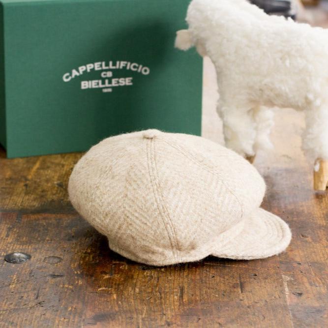 Cougan - Alpaca Beige a spina di pesce