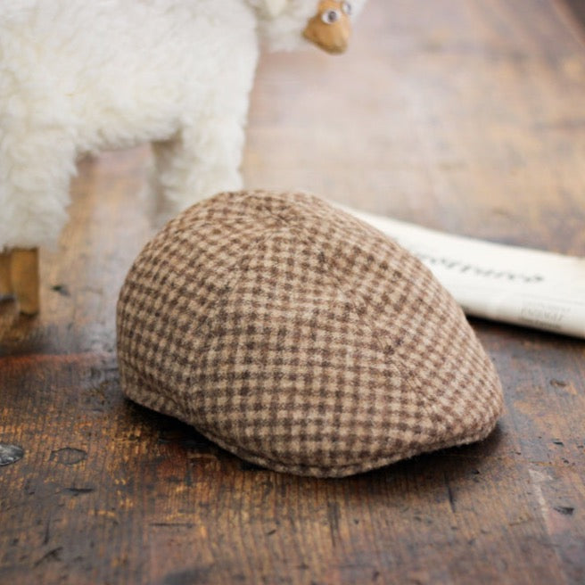 Driving Six: Check Alpaca marrone
