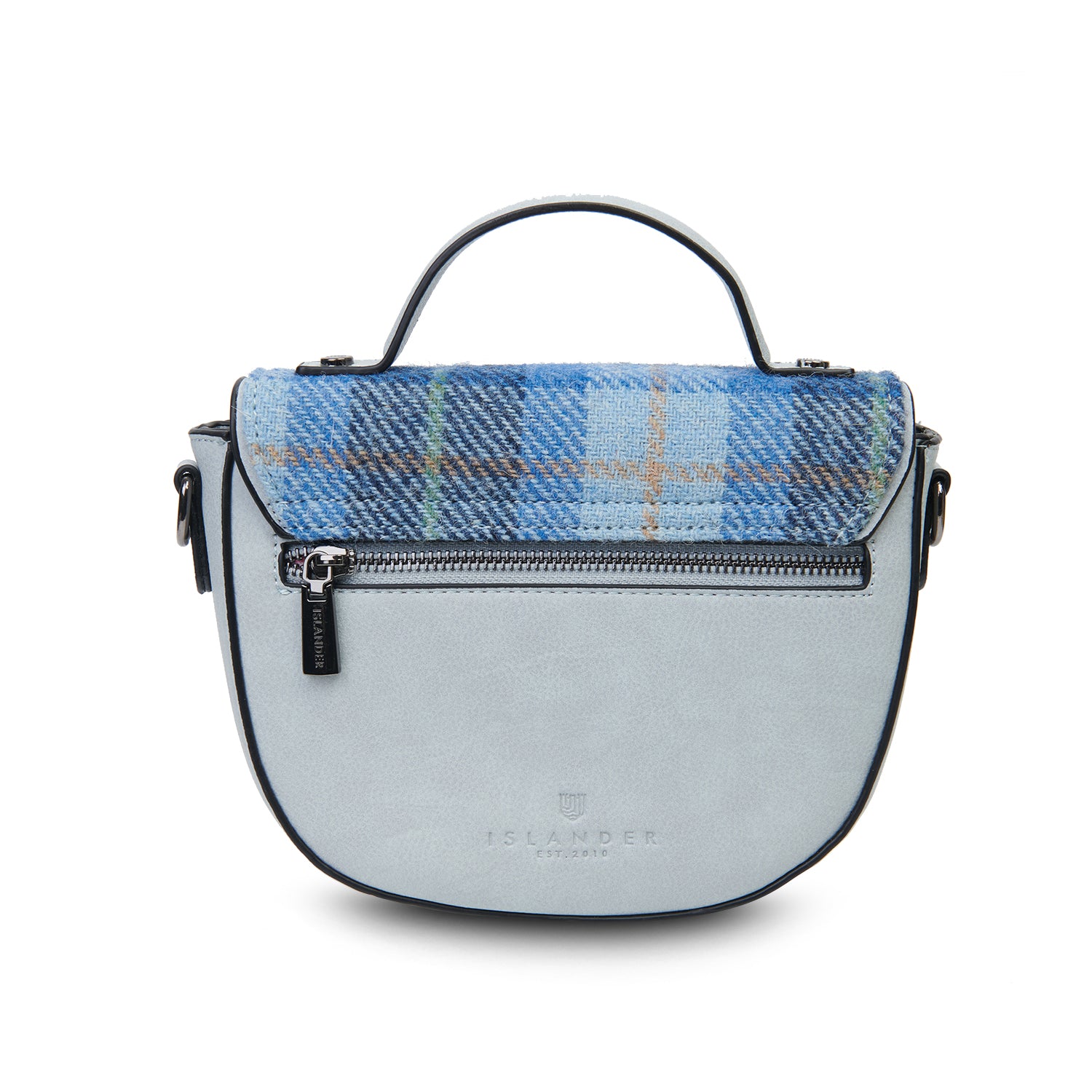 The Mini Cobble Satchel - Blue Tartan