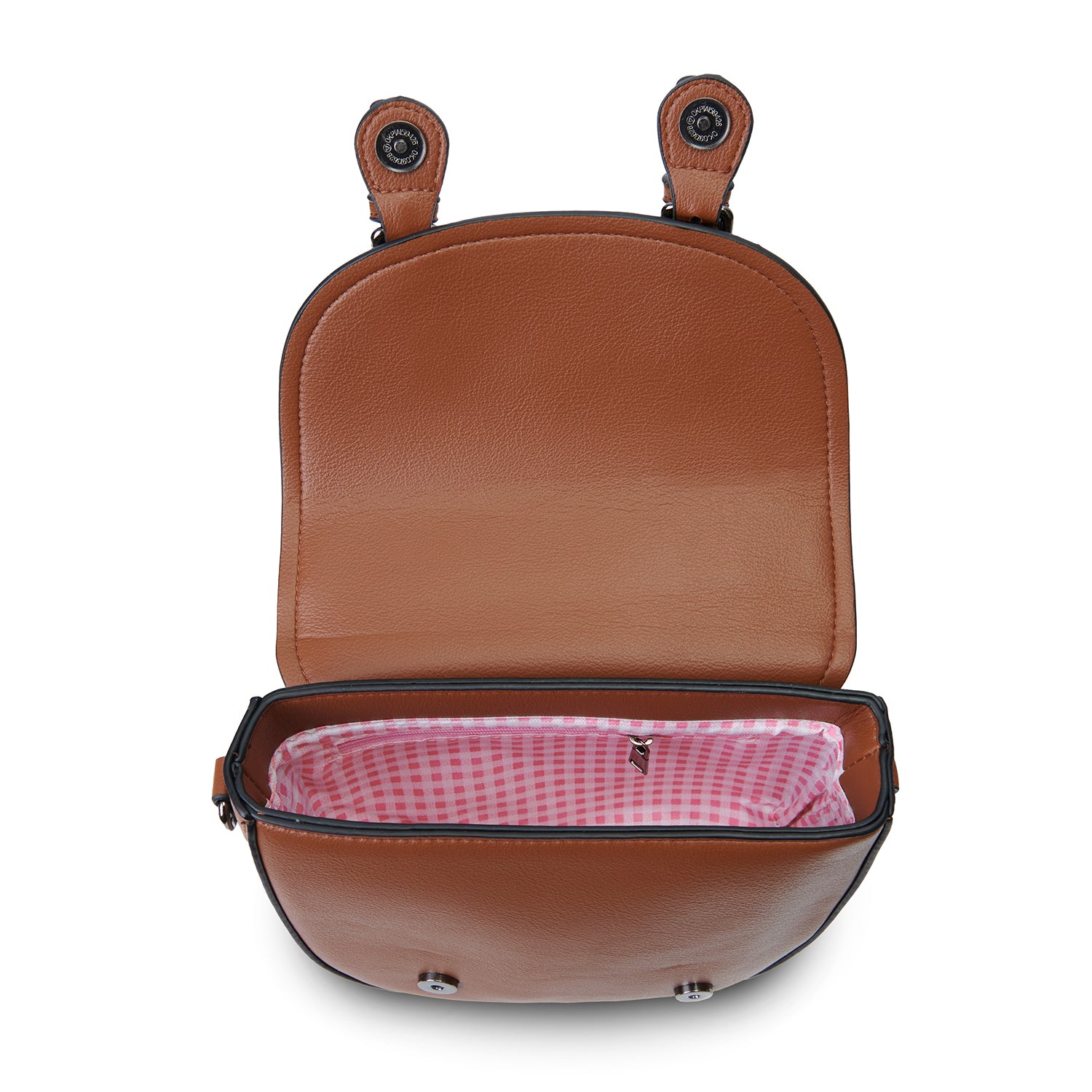 The Mini Cobble Satchel - Chestnut&Blue Tartan
