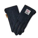 Men's Gloves -  Navy Herringbone