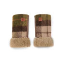 Ladies Lambswool Mittens - Chestnut Tartan