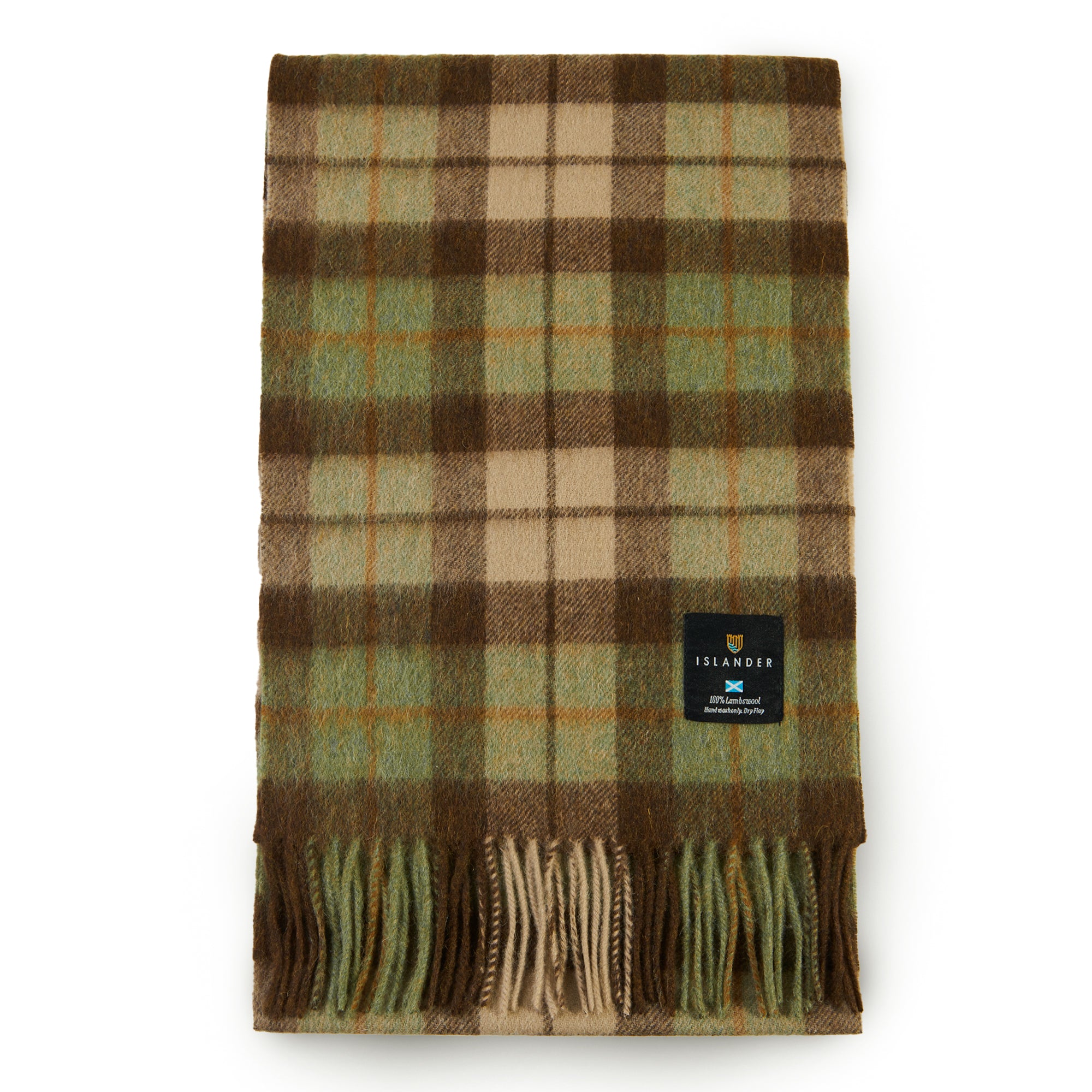 Lambswool Scarf - Chestnut Tartan