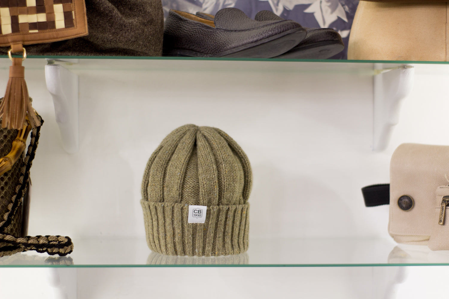 Wool Beanie - Olive