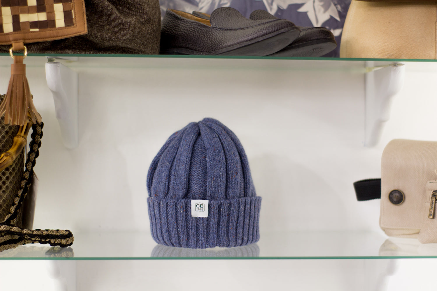 Wool Beanie - Light Blue