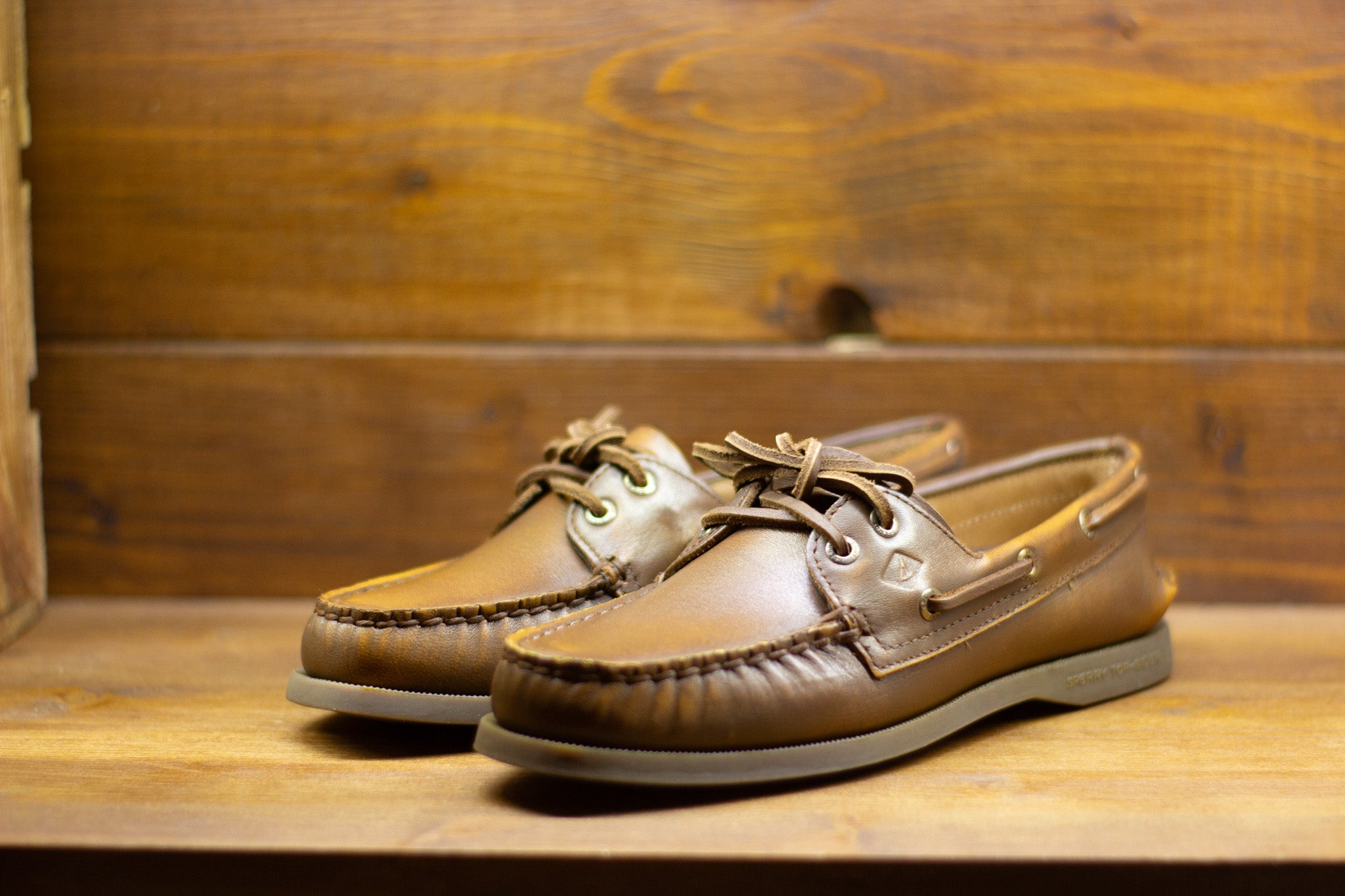 Sperry Boat Shoes AO 2 EYE - Brown Leather Distress