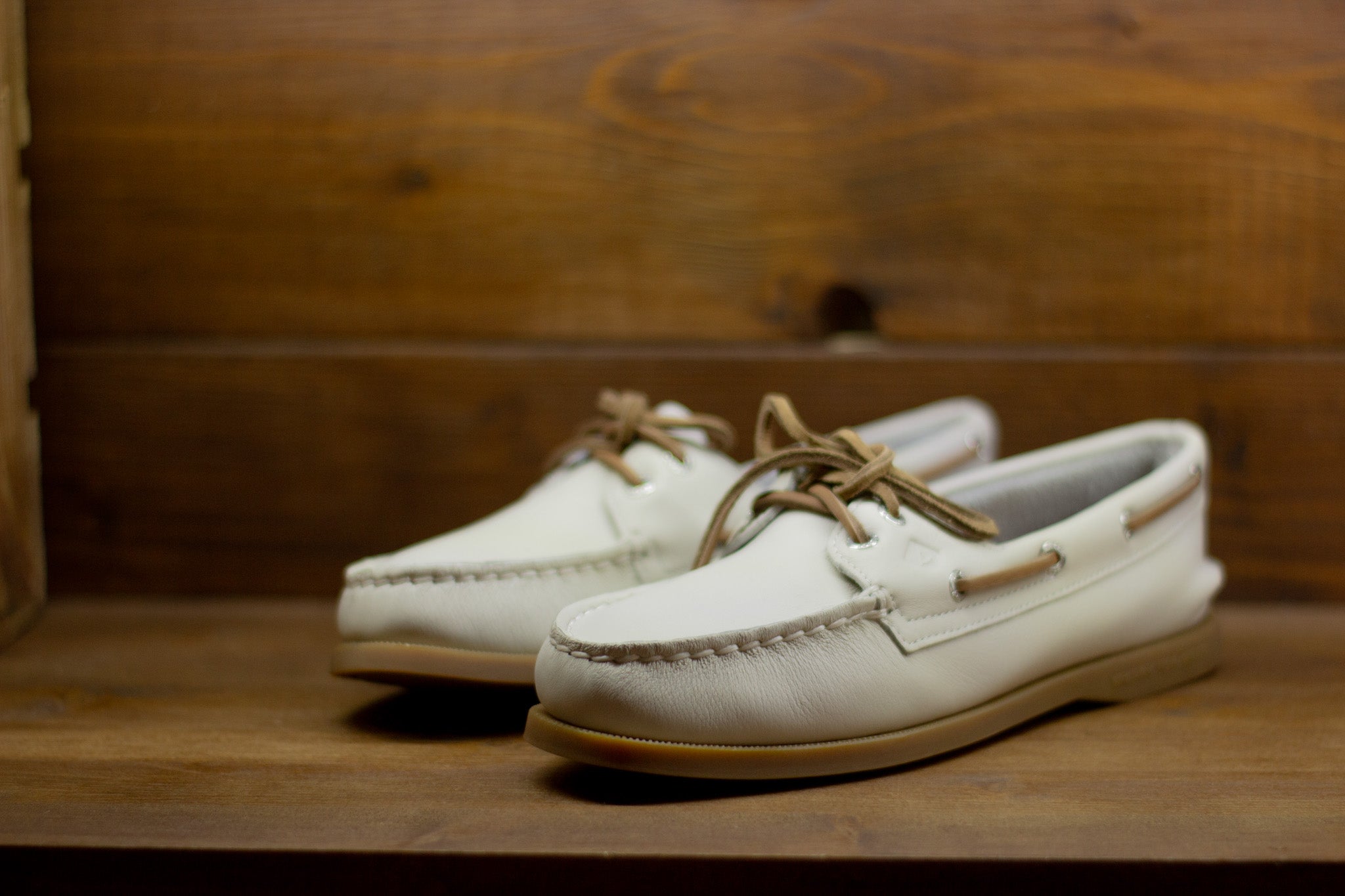 Sperry Boat Shoes AO 2 EYE - White Gum Leather Smooth