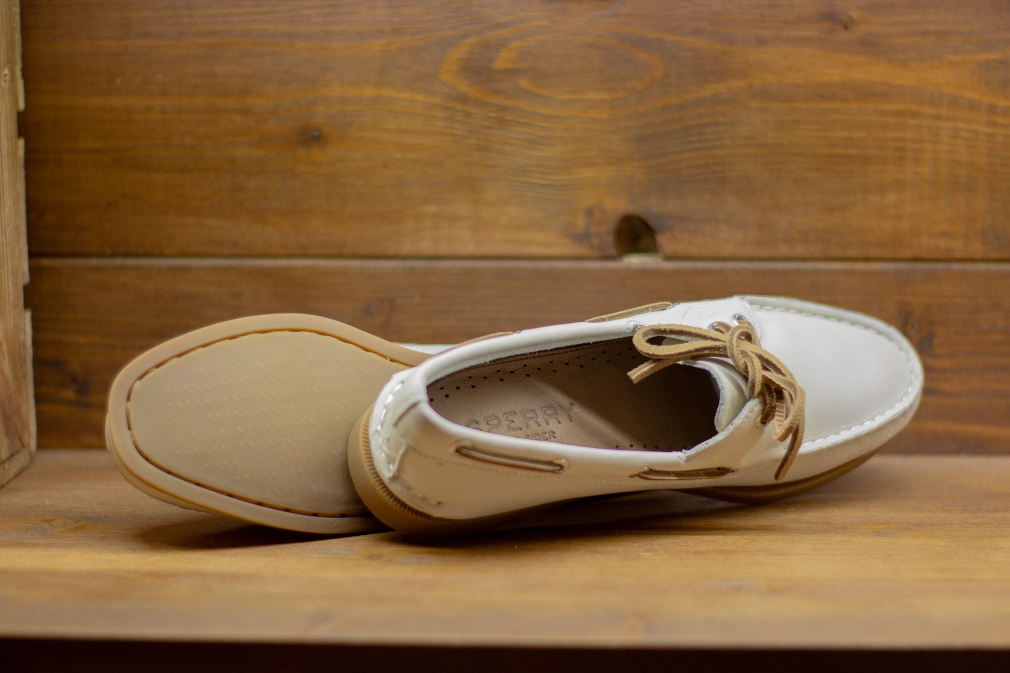 Sperry Boat Shoes AO 2 EYE - White Gum Leather Smooth