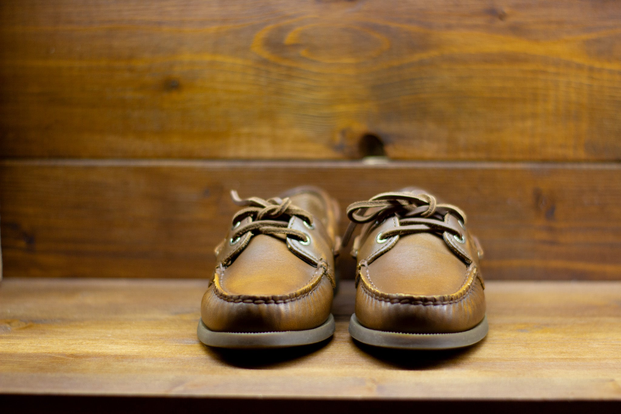 Sperry Boat Shoes AO 2 EYE - Brown Leather Distress