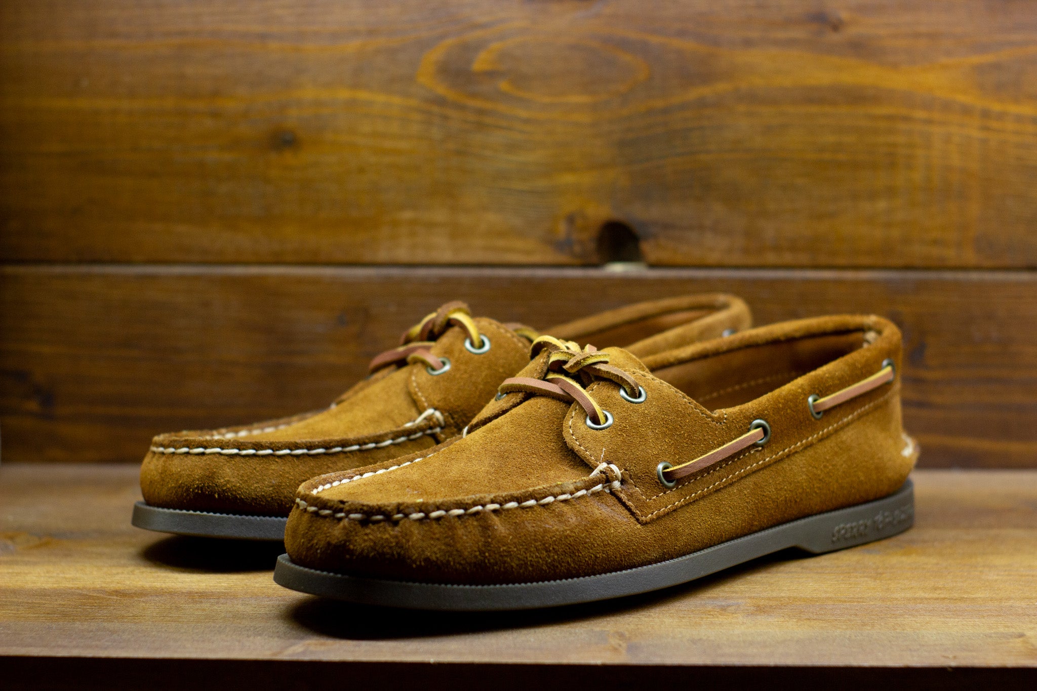 Sperry Boat Shoes J.CREW - Cloud Tan Leather Suede