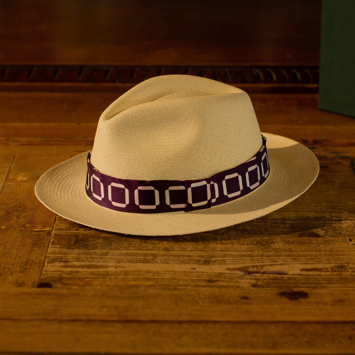 GENUINE PANAMA - Purple Squares