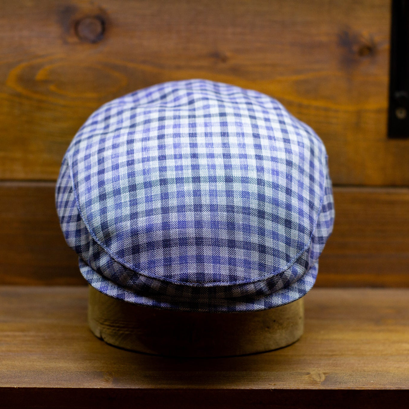 County Cap - VBC Microcheck Navy