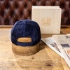 Baseball Cap - Blue Corduroy & Visiera Gessata