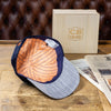 Baseball Cap - Blue Corduroy & Visiera Gessata