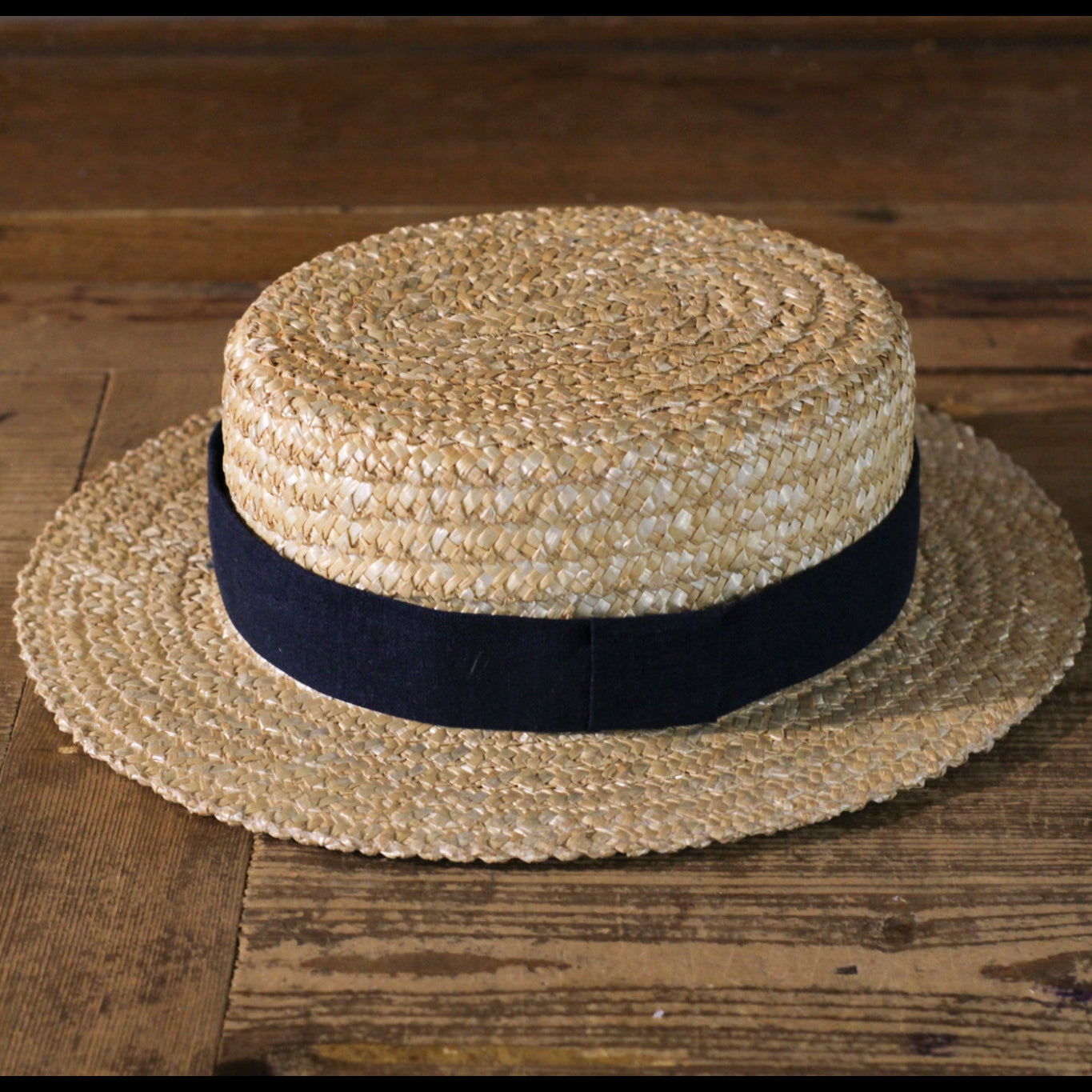 BOATER HAT - Denim Linen