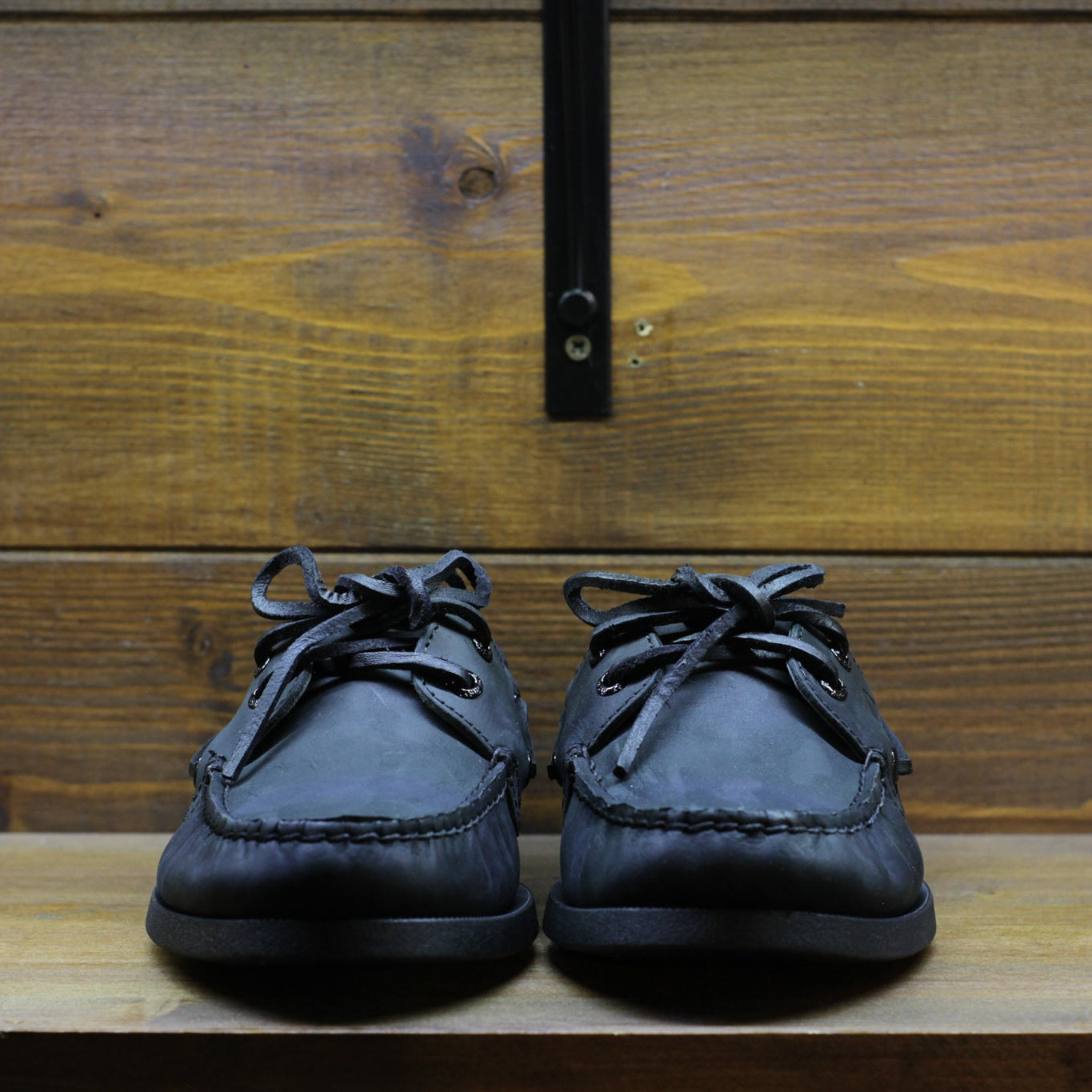 Sperry Boat Shoes AO 2 EYE - Black Leather Smooth