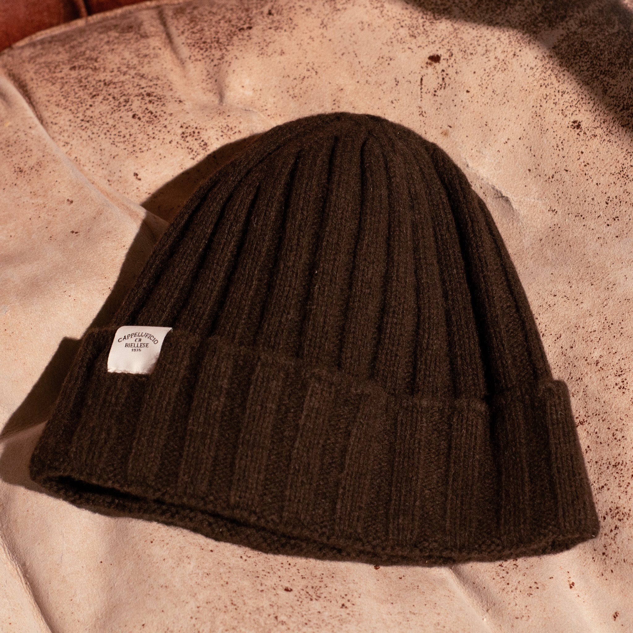 Cashmere Beanie - Brown