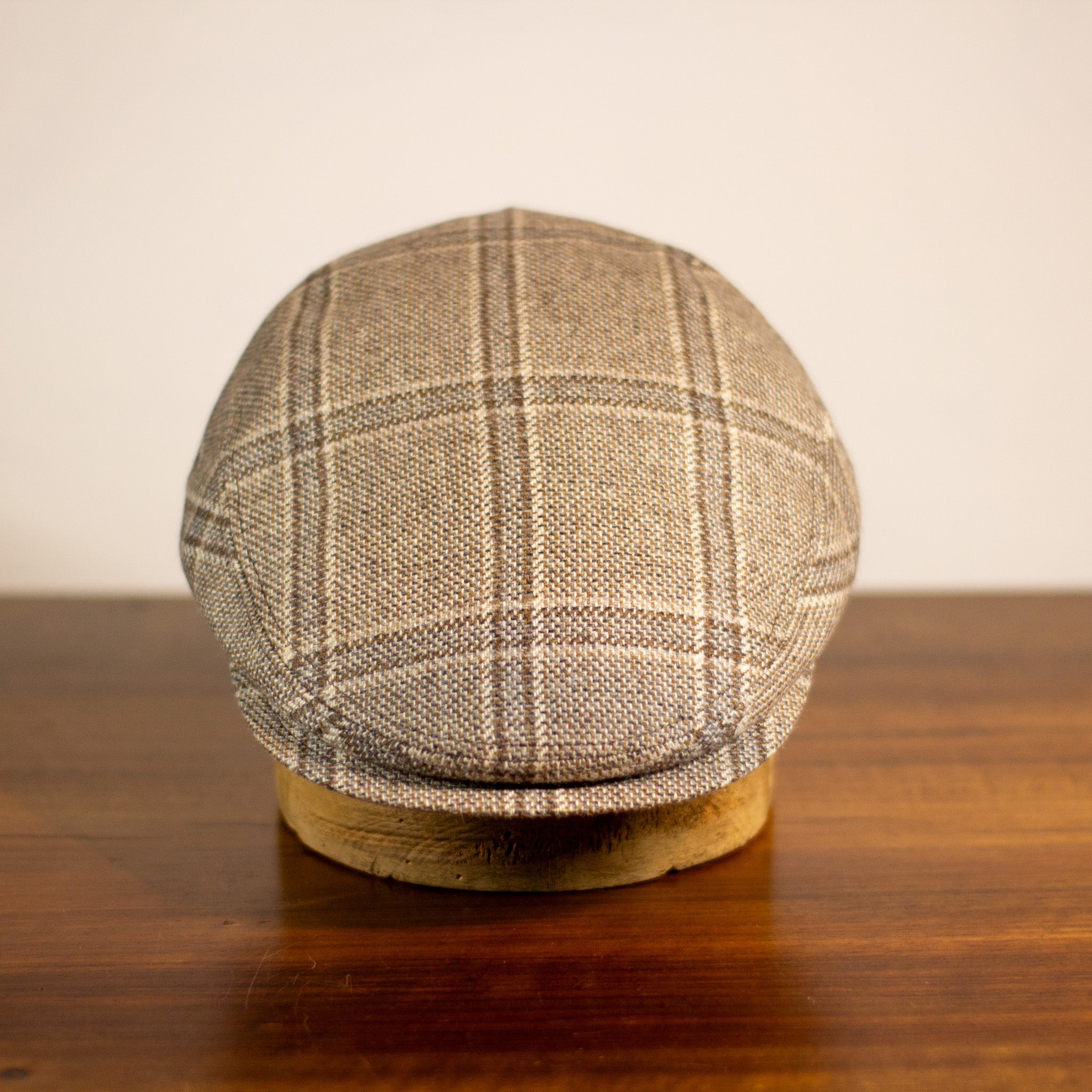 County Cap - Winter Check Beige VBC AW25