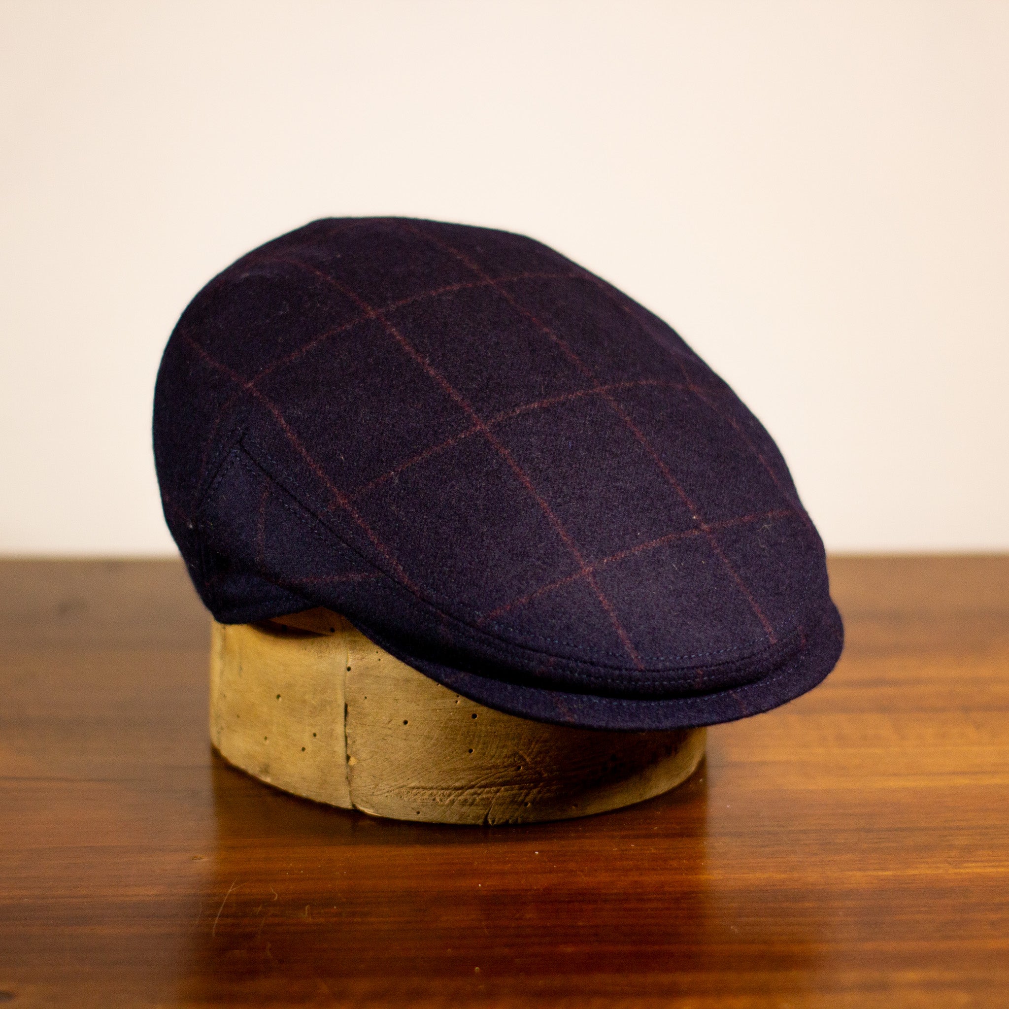County Cap - Classic Check Blu Navy AW25