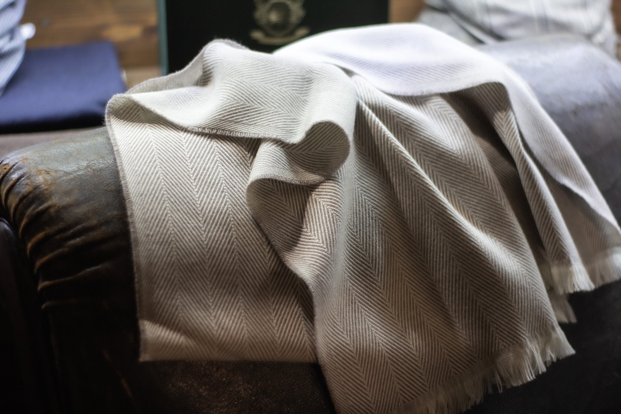 Cashmere Scarf CB1935 - Multicolored with Beige