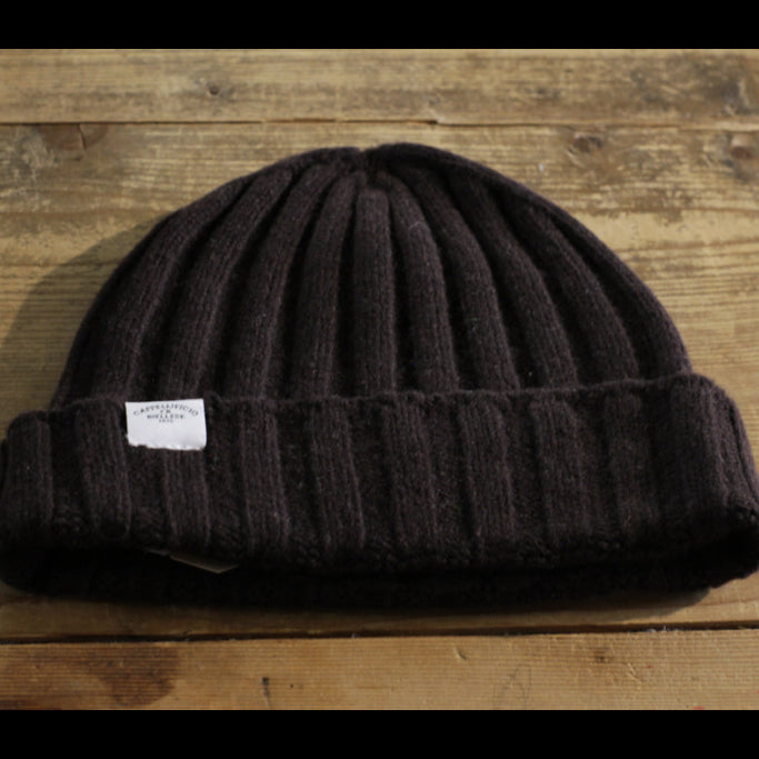 Cashmere Beanie - Brown