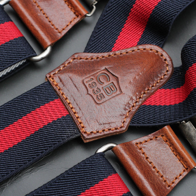 Striped Braces - Blue&Red