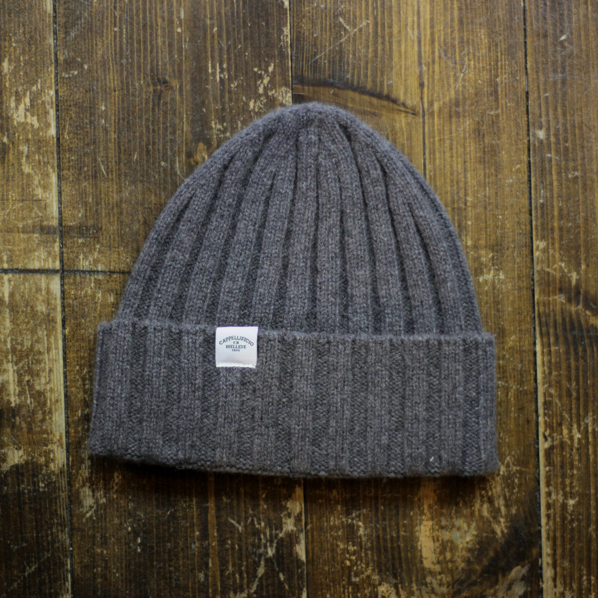 Cashmere Beanie - Dark Grey