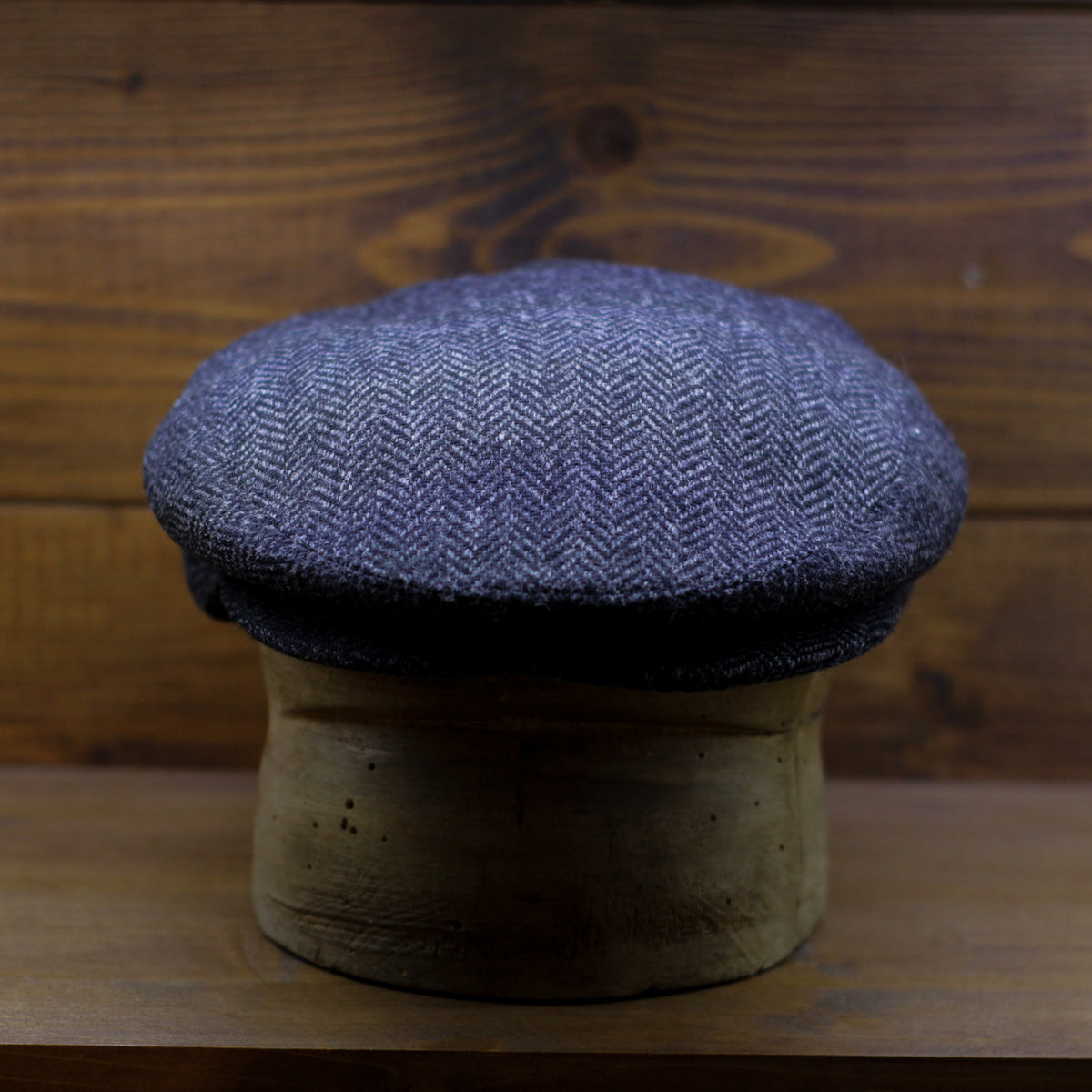 County Cap PR - Charcoal Herringbone